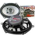 Crunch CS5768CX 250W 2-Way Full Range Coaxial Car Audio 5x7 6x8 Speakers Pair Bundle