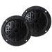 Pyle PLMR41B 4 Dual Cone Waterproof Speaker Pair Black