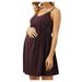 Summer Button down Dress Woman Women Maternity Sleeveless Hight Waist Dress For Daily Wearing Or Baby Shower Roe Dress