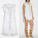 Coach Dresses | Beautiful Coach Ruffle Prairie Mini Dress With Studs In White Size 2 | Color: Cream/White | Size: 2