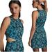 Anthropologie Dresses | Anthropologie Hutch Floral Jacquard Cut-Out Mini Dress Size 10 M L Blue Black | Color: Black/Blue | Size: 10