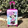 Disney Accessories | 21” Disney Minnie Mouse Kids Roller Suitcase | Color: Pink | Size: 21” Inches Carry On