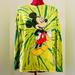 Disney Shirts | Mickey Mouse Disney Multi-Graphic Multicolor Tie Dye Long Sleeve T-Shirt Size M | Color: Yellow | Size: M