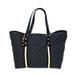 Gucci Bags | Authentic Gucci Black Monogram Canvas Tote With Yellow Accents | Color: Black/Yellow | Size: 17l X 6d X 10h