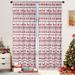 Christmas Curtains for Bedroom Christmas Boho Room Darkening Velvet Drapes Christmas Tree and Deer Design Window Curtain Panels for Living Room Decor W52 x L84 inches 2 Panels