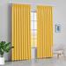 Amay Double Pinch Pleat Blackout Curtain Panel Yellow/Gold 42 W x 54 L-1Panel