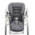 Bambiniwelt Seat Cushion Replacement Cover Compatible with Peg Perego Prima Pappa Diner Mottled Dark Grey