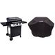 Char-Broil 140850 Convective 310 B - 3 Brenner Gasgrill, Schwarz & 140766 - Universal Wetterschutzhaube für 3 & 4-Brenner-Gasgrill