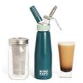 NITRO KAFO 1L Nitro Coffee Maker, Aluminum Nitro Cold Brew Coffee Machine with Special Nitro Diffuser Nozzle & Cold Brew Coffee Maker with Cold Brew Mason Jar, 1 Quart/1L