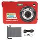 4K 48MP Mini Digital Camera with 2.7'' LCD Anti Shake 8X Optical Zoom Digital Camera Support Memory Card 128G (Excluding) C3 48 Red