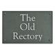 Slate House Sign Smoky Green Slate - Engraved and Hand Painted Slate House Sign Personalised with Your Address 35.5 x 20 cm