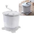 Washing Maching, Hand Crank Washing Machine Manual Washer with Detachable Wash Basket Portable Washing Maching 1200rpm Rotating Speed & Fast Dehydration Easily Washer for Dormitory Apartment Camping