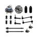 1997-2005 Buick Century Front and Rear Wheel Hub Ball Joint Sway Bar Link Kit - Detroit Axle