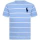 Ralph Lauren Kids Boys Blue Striped Cotton T-shirt Size 3 Yrs