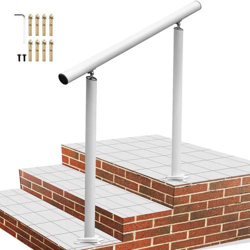 Aluminium Treppengeländer außen Geländer 3 Fuß Weiß Hauseingangsgeländer – Vevor