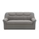 DOMO. collection Berlin Sofa, Klassische Couch, Polstergarnitur mit Federkern, hellgrau, 3 Sitzer