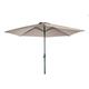 Essenciel Green - Parasol Rond 3M Marron Aluminium et Polyester - Mobilier de Jardin - Parasol