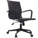 Mid Century Office Chair: Ergonomic Executive PU Leather, Wheels, Arm Rest, Tilt, Adjustable Height, Swivel Task Computer