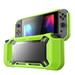 Protective Case Fit for Nintendo Switch Protective Dockable TPU Grip Carrying Case Fit for Nintendo Switch Console and Joy-Con Controller Black/Gray/Green