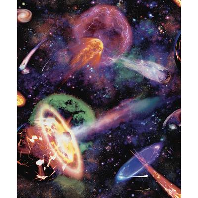 Space Nebula Multi Non-Pasted Wallpaper- 396 in x 20.8 in