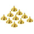 Uxcell Flag Stands Mini Table Flag Holders Bases Round Gold Tone for Party Supplies Decoration Pack of 36