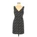Plenty By Tracy Reese Casual Dress - Sheath V Neck Sleeveless: Black Dresses - Women's Size 8