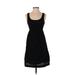 Gap Outlet Casual Dress - A-Line Scoop Neck Sleeveless: Black Print Dresses - Women's Size X-Small