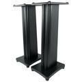 (2) Rockville Black Wood Grain 28 Speaker Stands Fits Definitive Technology D7