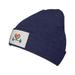 ZICANCN Heart Barbell Gym Logo Knit Beanie Hat Winter Cap Soft Warm Classic Hats for Men Women Navy Blue