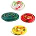 OUNONA 4Pcs Eco-friendly Prank Snakes Toys Imitated Rubber Snakes Props Tricky Toys Party Prank Supplies (Red Dark Green White Yellow 1 Each)