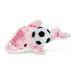 DolliBu Pink Dolphin Stuffed Animal with Soccer Ball Plush - Soft Huggable Dolphin Adorable Playtime Dolphin Plush Toy Cute Ocean Life Gift Super Soft Plush Doll Toy for Kids and Adults - 14 Inches