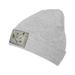 ZICANCN White Olive Branch Knit Beanie Hat Winter Cap Soft Warm Classic Hats for Men Women Gray