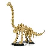 HI-Reeke Dinosaur Building Block Set Diplodocus Fossils Building Brick Kit Toy for Kid Adult Beige