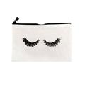 Best Giftï¼�Eyelash Pattern Makeup Bag Storage Bag for Women Inspirational Gift for Girls Funny Eyeshadows Travel Storage Bag