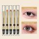 Honrane 2g Highlighter Eyeshadow Pencil Glitter Double Headed Smooth High Gloss Long Lasting Brightening Natural Pearlescent Eye Shadow Pen Makeup Pigment Cosmetics for Dressing Room