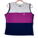 Adidas Tops | Adidas Vintage White Purple Navy Sleeveless Crop Top Medium | Color: Blue/White | Size: M