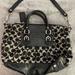 Coach Bags | Genuine Coach Ashley Satin Large Satchel Shoulder Bag. Excellent Condition | Color: Black/Silver | Size: Os