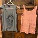 J. Crew Tops | Banana Republic And J Crew Tank Tops Dressy Xs And Small Lace And Ribbons | Color: Gray/Pink | Size: S