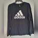 Adidas Tops | Adidas Light Long Sleeve, Black With White Logo, Size Large | Color: Black/White | Size: L