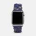 Coach Accessories | Coach Leather Tea Rose Apple Watch Strap Purple | Color: Purple | Size: Os