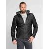 Lederjacke MAZE "42021309", Herren, Gr. M, schwarz, Obermaterial: 100% Lammleder / Futter: 100% Baumwolle / Ärmelfutter: 100% Polyester / Kapuze: 52% Baumwolle; 48% Polyester, Jacken