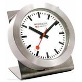 Mondaine Magnetic Desk Clock with Stand Brushed Steel Classic White A660.30318.81SBB screenshot. Watches directory of Jewelry.