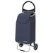 Costway Folding Shopping Cart Grocery Utility Cart Hand Truck w/ Removable Bag Red Metal in Blue | 38 H x 16 W x 12 D in | Wayfair TA10034NY