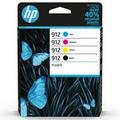 HP 912 Black and Colour Original Standard Capacity Ink Cartridge Multipack (6ZC74AE)