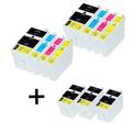 Compatible Multipack Epson 27XL 2 Full Sets + 3 EXTRA Black Ink Cartridges (11 Pack)