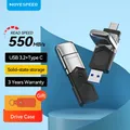 MOVESPEED-Clé USB haute vitesse 1 To USB 3.2 Isabel 2 Type C Pen Drive 550 MBumental 512 Go