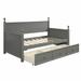 Canora Grey Samuelsson Twin Solid Wood Daybed in Gray | 43 H x 41.8 W x 80.5 D in | Wayfair C9F38442648E44C6BEE9A798D89F7094