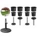 TRIANU 12Pcs Umbrella Base Stand Replacement Parts Patio Umbrella Stand Replacement Parts with M8 Thread Replacement Hand Knob for Patio Umbrella Base Stand Replacement Black