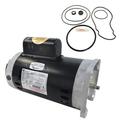 Puri Tech Replacement Motor Kit for Pentair Whisperflo 2HP WFE-8 A.O. Smith B2843 Motor w/ GO-KIT-32