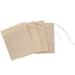 TINKSKY 100pcs 5x7cm Drawstring Tea Bag Filter Paper Empty Tea Pouch Bags for Loose Leaf Tea Powder Herbs (Original Color)